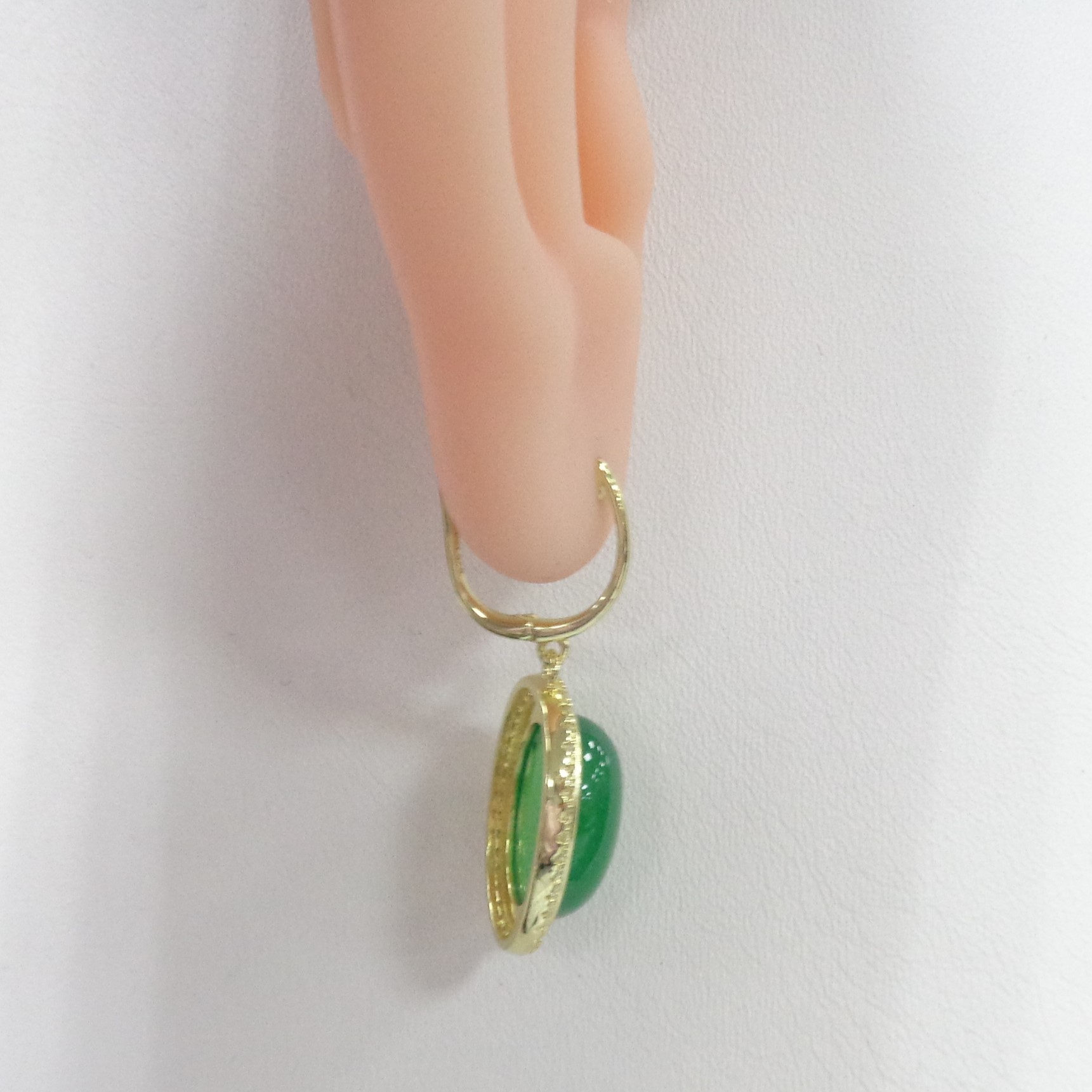 Серебряные серьги с халцедонами